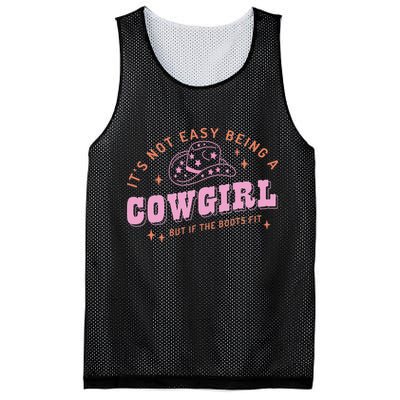 Western Country It's Not Easy Being A Cow Floral Hat Mesh Reversible Basketball Jersey Tank