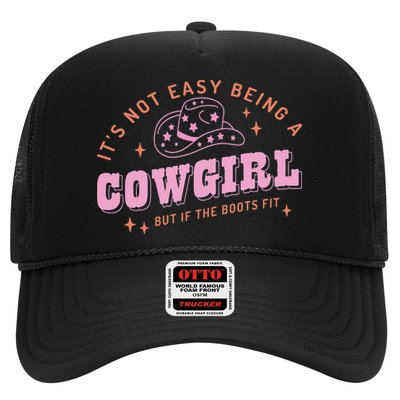 Western Country It's Not Easy Being A Cow Floral Hat Trucker Hat