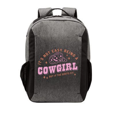 Western Country It's Not Easy Being A Cow Floral Hat Vector Backpack