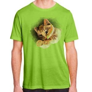 Watercolor Cat Illustration Adult ChromaSoft Performance T-Shirt