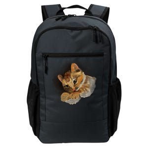 Watercolor Cat Illustration Daily Commute Backpack