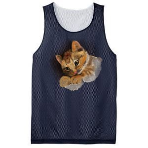 Watercolor Cat Illustration Mesh Reversible Basketball Jersey Tank