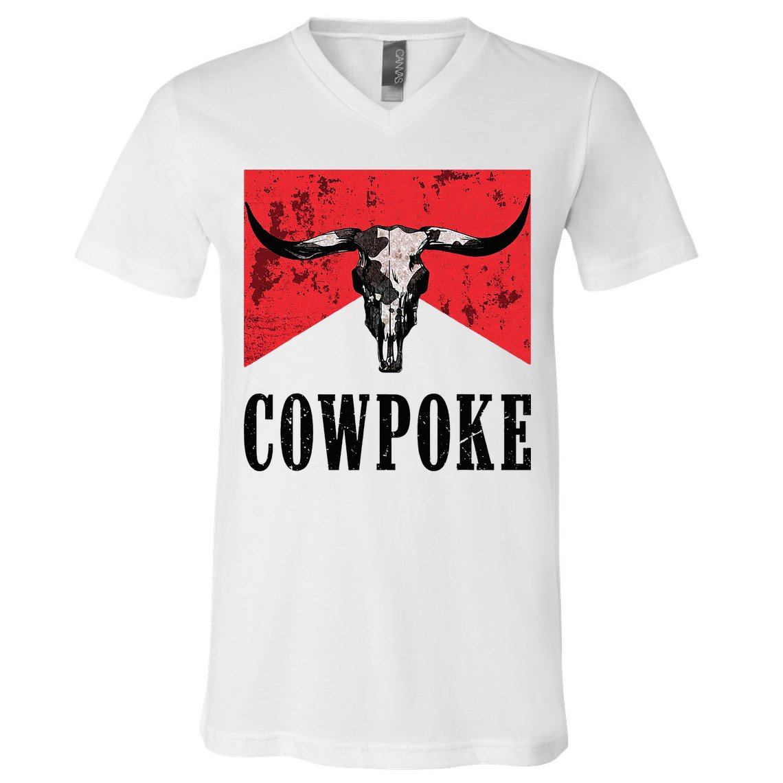 Western Cowpoke IM Just A Cowpoke In The Big Rodeo V-Neck T-Shirt