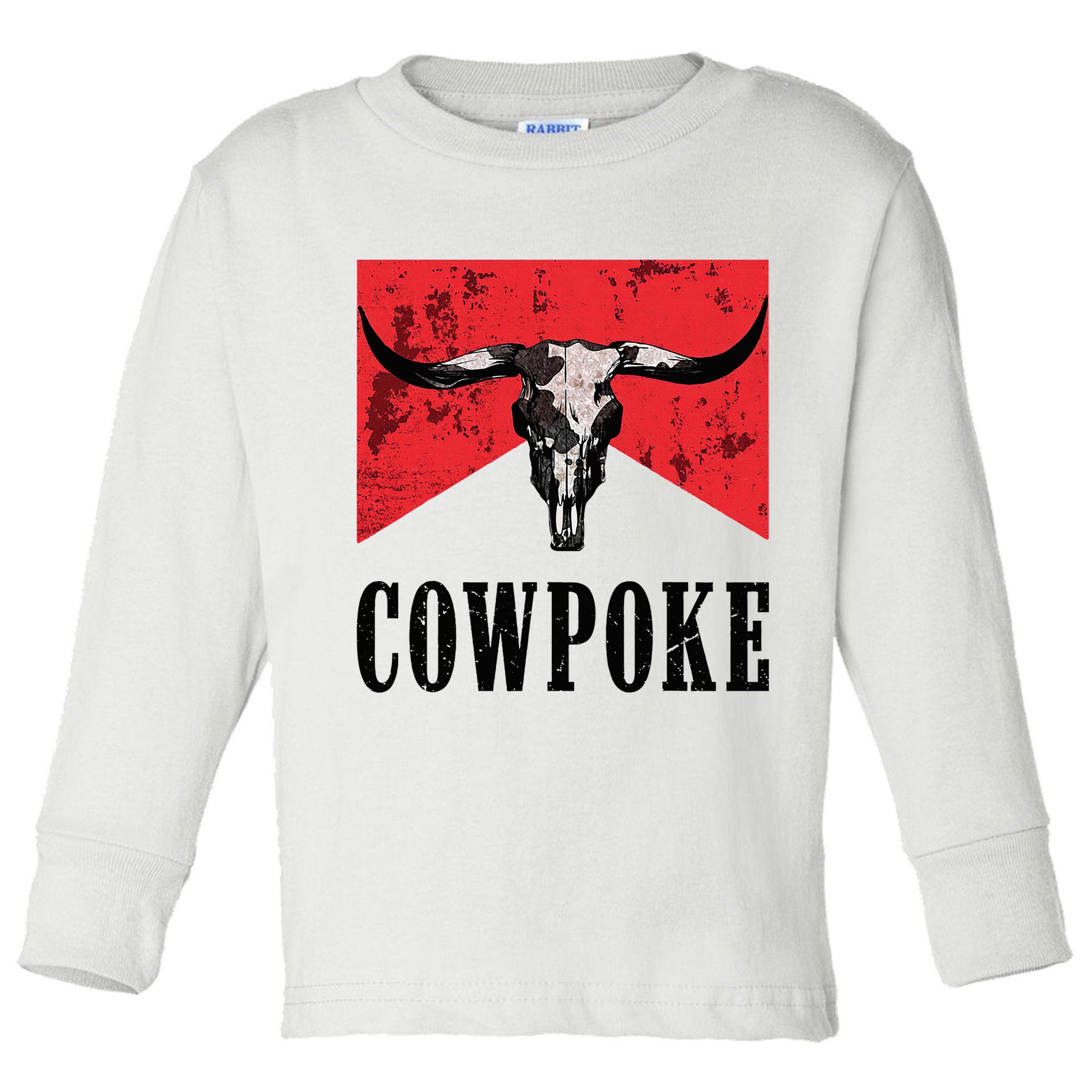 Western Cowpoke IM Just A Cowpoke In The Big Rodeo Toddler Long Sleeve Shirt