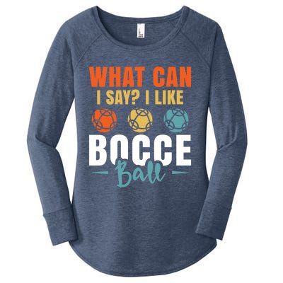 What Can I Say? I Like Bocce Ball Gift Women's Perfect Tri Tunic Long Sleeve Shirt