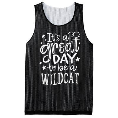 Wild Cat Its Great Day To Be A Wild Cat School Animal Lover Mesh Reversible Basketball Jersey Tank