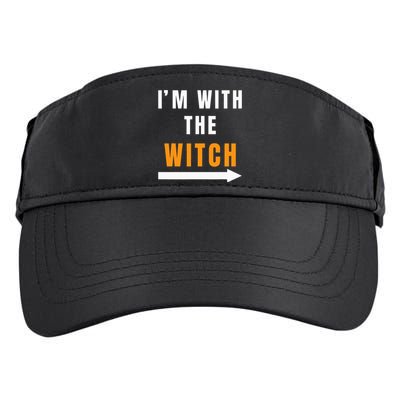 witch costume I'm With The Witch Funny Halloween Adult Drive Performance Visor