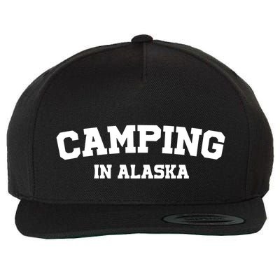 Warmwalks Camping In Alaska Wool Snapback Cap