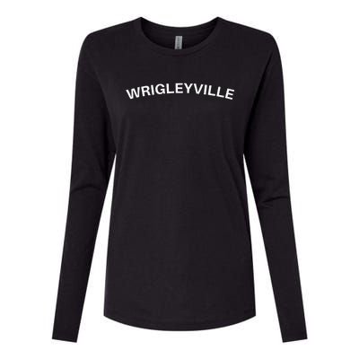 Wrigleyville Chicago Il Fans Womens Cotton Relaxed Long Sleeve T-Shirt