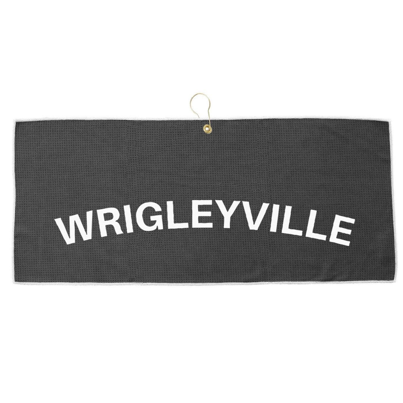 Wrigleyville Chicago Il Fans Large Microfiber Waffle Golf Towel