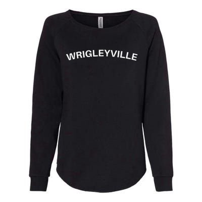 Wrigleyville Chicago Il Fans Womens California Wash Sweatshirt