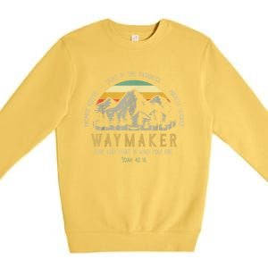 Waymaker Christian Isaiah 42:16 Bible Verse Premium Crewneck Sweatshirt