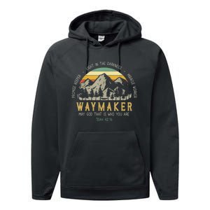 Waymaker Christian Isaiah 42:16 Bible Verse Performance Fleece Hoodie