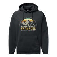 Waymaker Christian Isaiah 42:16 Bible Verse Performance Fleece Hoodie