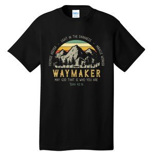 Waymaker Christian Isaiah 42:16 Bible Verse Tall T-Shirt