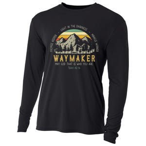 Waymaker Christian Isaiah 42:16 Bible Verse Cooling Performance Long Sleeve Crew