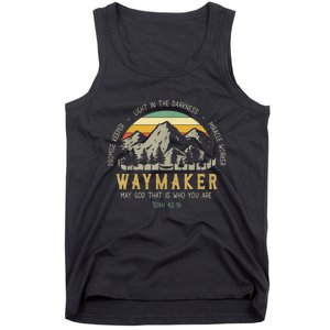 Waymaker Christian Isaiah 42:16 Bible Verse Tank Top