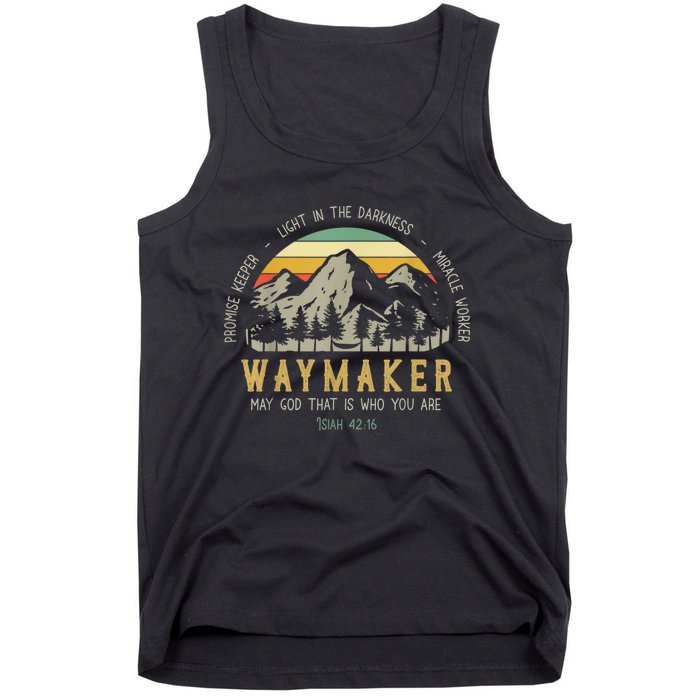 Waymaker Christian Isaiah 42:16 Bible Verse Tank Top