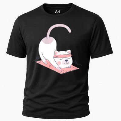 Womens Cat International Yoga Day Performance Shirt