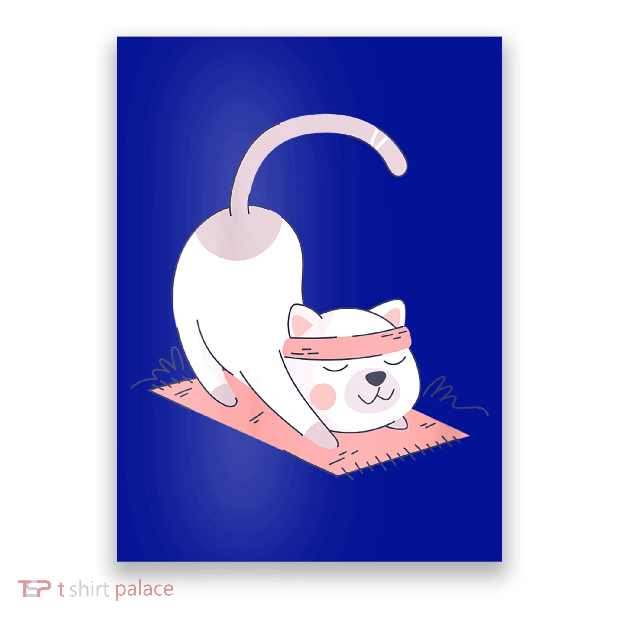Womens Cat International Yoga Day Poster