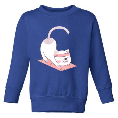 Womens Cat International Yoga Day Toddler Sweatshirt