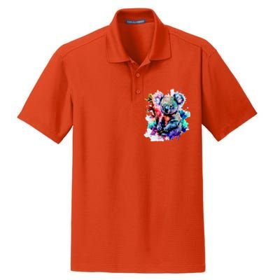 Water Color Koala Dry Zone Grid Polo