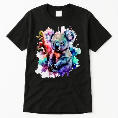 Water Color Koala Tall T-Shirt