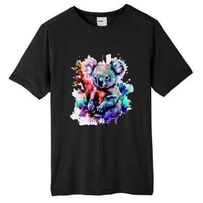 Water Color Koala Tall Fusion ChromaSoft Performance T-Shirt