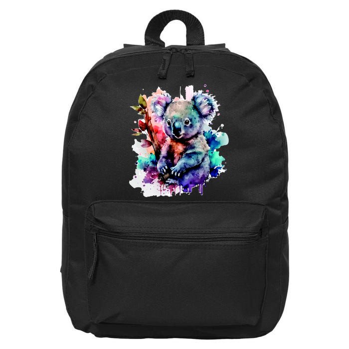 Water Color Koala 16 in Basic Backpack