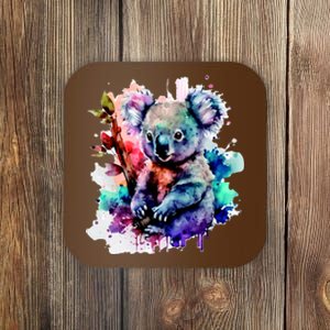 Water Color Koala Coaster