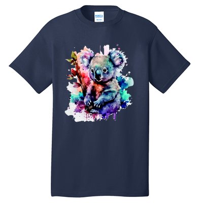 Water Color Koala Tall T-Shirt