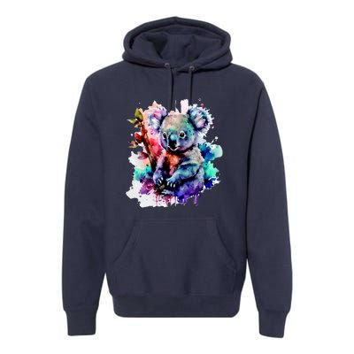 Water Color Koala Premium Hoodie