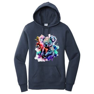 Water Color Koala Women's Pullover Hoodie