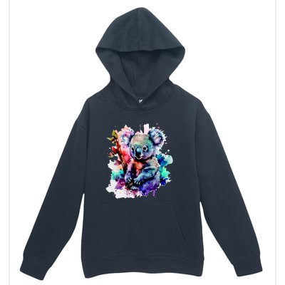 Water Color Koala Urban Pullover Hoodie