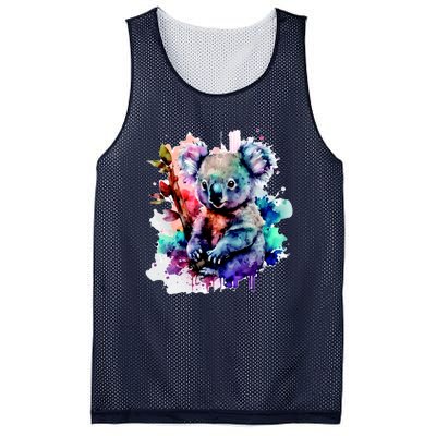 Water Color Koala Mesh Reversible Basketball Jersey Tank