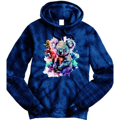 Water Color Koala Tie Dye Hoodie