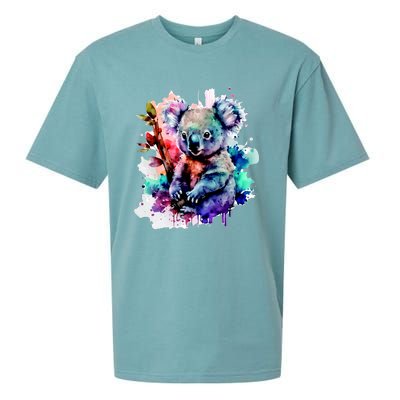 Water Color Koala Sueded Cloud Jersey T-Shirt