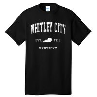 Whitley City Kentucky Ky Vintage Established Athletic Sports Design Tall T-Shirt