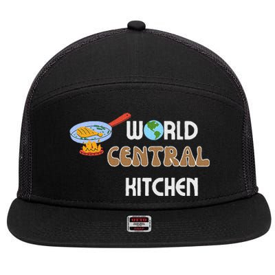 World Central Kitchen 7 Panel Mesh Trucker Snapback Hat