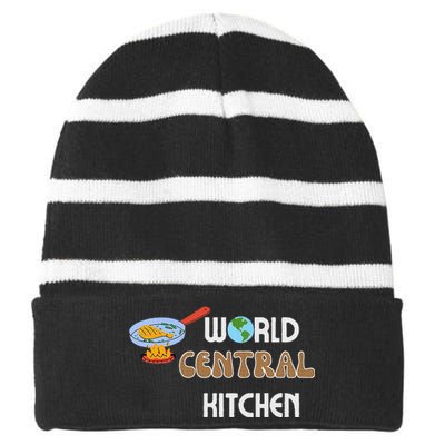 World Central Kitchen Striped Beanie with Solid Band