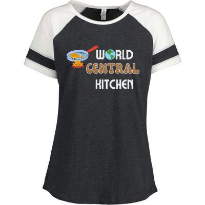 World Central Kitchen Enza Ladies Jersey Colorblock Tee