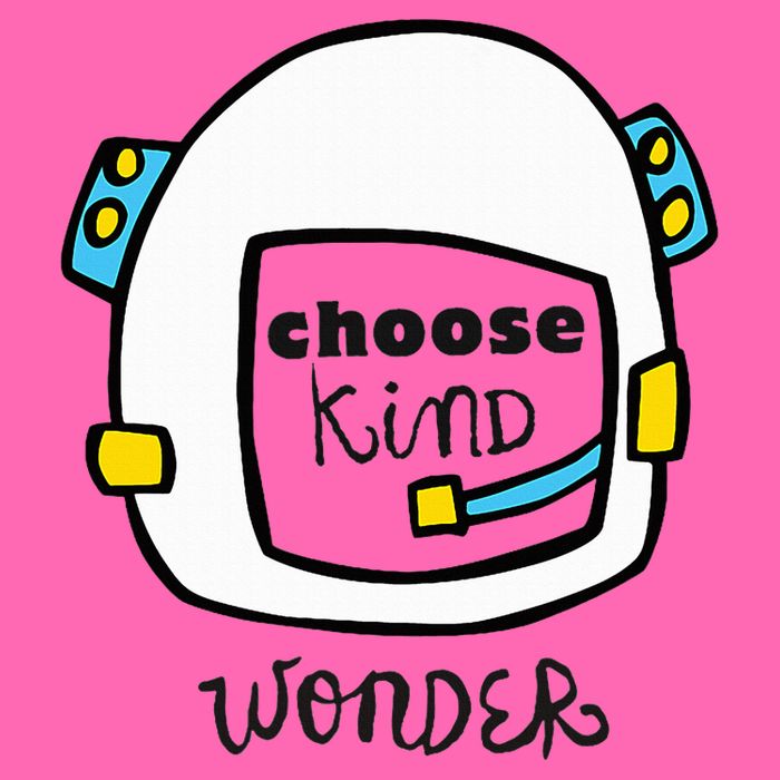 Wonder Choose Kind Auggie Choose Kind Space Helmet Stripe Pom Pom Beanie