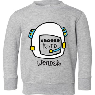 Wonder Choose Kind Auggie Choose Kind Space Helmet Toddler Sweatshirt