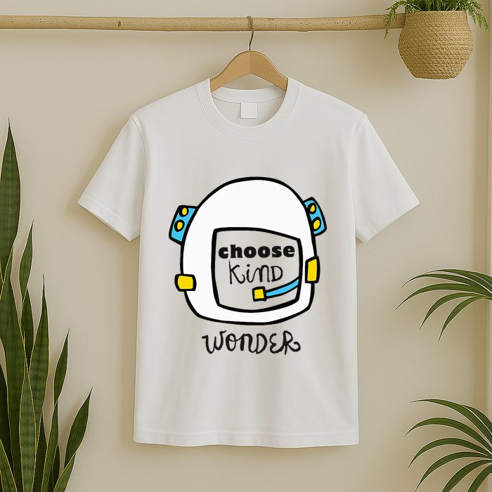 Wonder Choose Kind Auggie Choose Kind Space Helmet T-Shirt