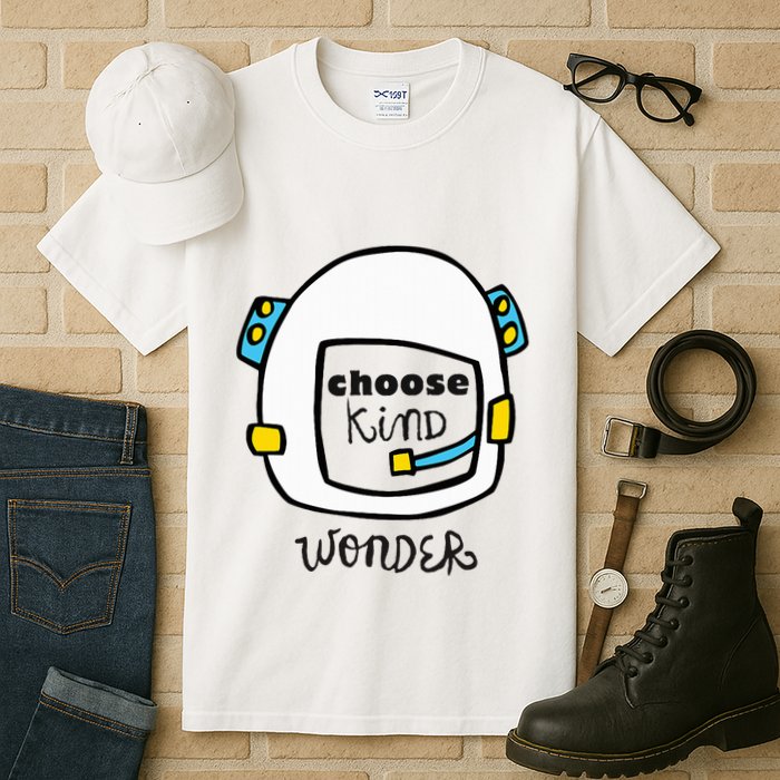Wonder Choose Kind Auggie Choose Kind Space Helmet Tall T-Shirt