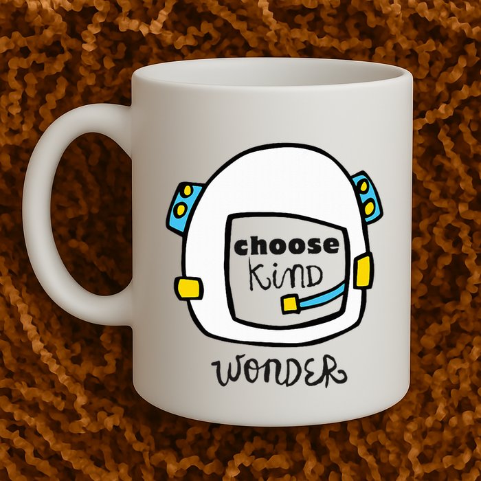 Wonder Choose Kind Auggie Choose Kind Space Helmet Mug