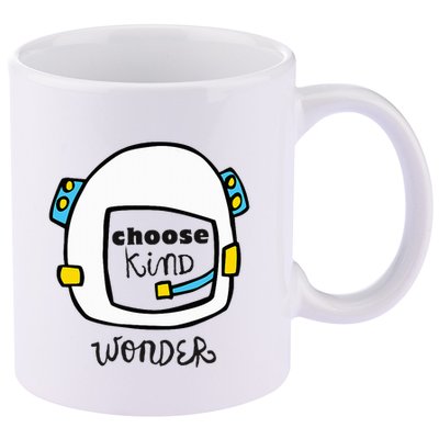 Wonder Choose Kind Auggie Choose Kind Space Helmet 11oz C Handle Ceramic Mug