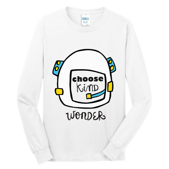 Wonder Choose Kind Auggie Choose Kind Space Helmet Tall Long Sleeve T-Shirt