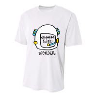 Wonder Choose Kind Auggie Choose Kind Space Helmet Youth Performance Sprint T-Shirt