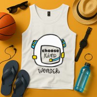 Wonder Choose Kind Auggie Choose Kind Space Helmet Tank Top